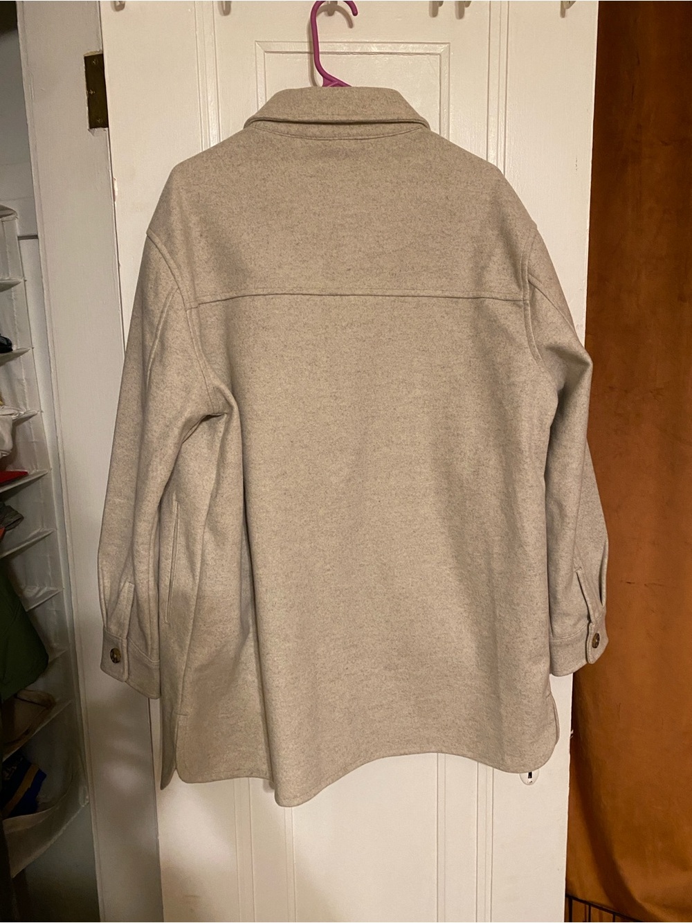 RD Style Light Beige Utility Shacket Jacket - Picture 3 of 5